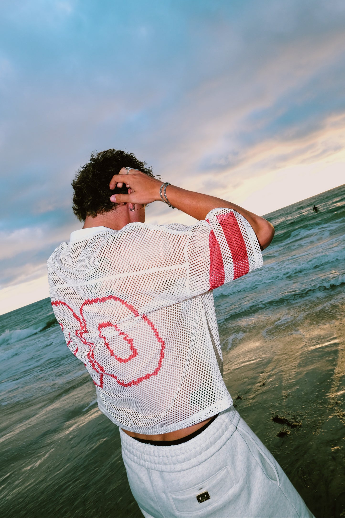 MESH JERSEY - CREAM
