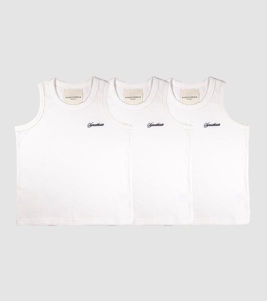 3x PACK - SCG TANK - WHITE