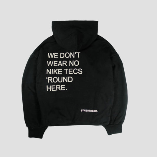 MOTTO HOODIE - BLACK