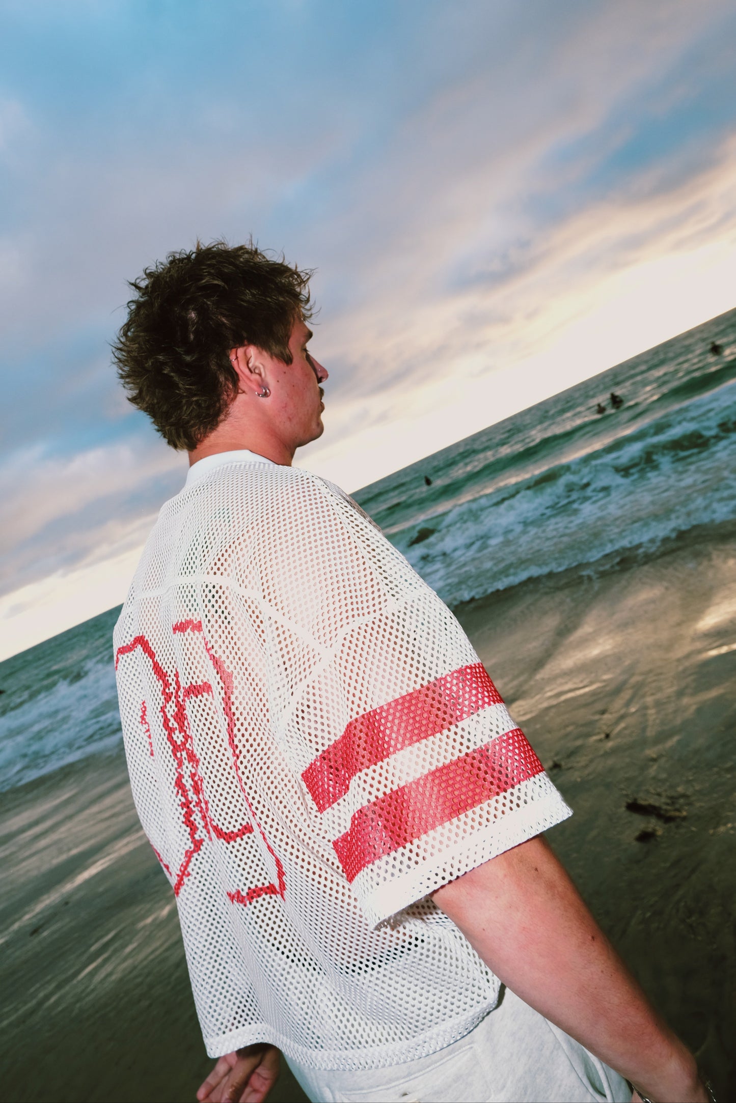 MESH JERSEY - CREAM