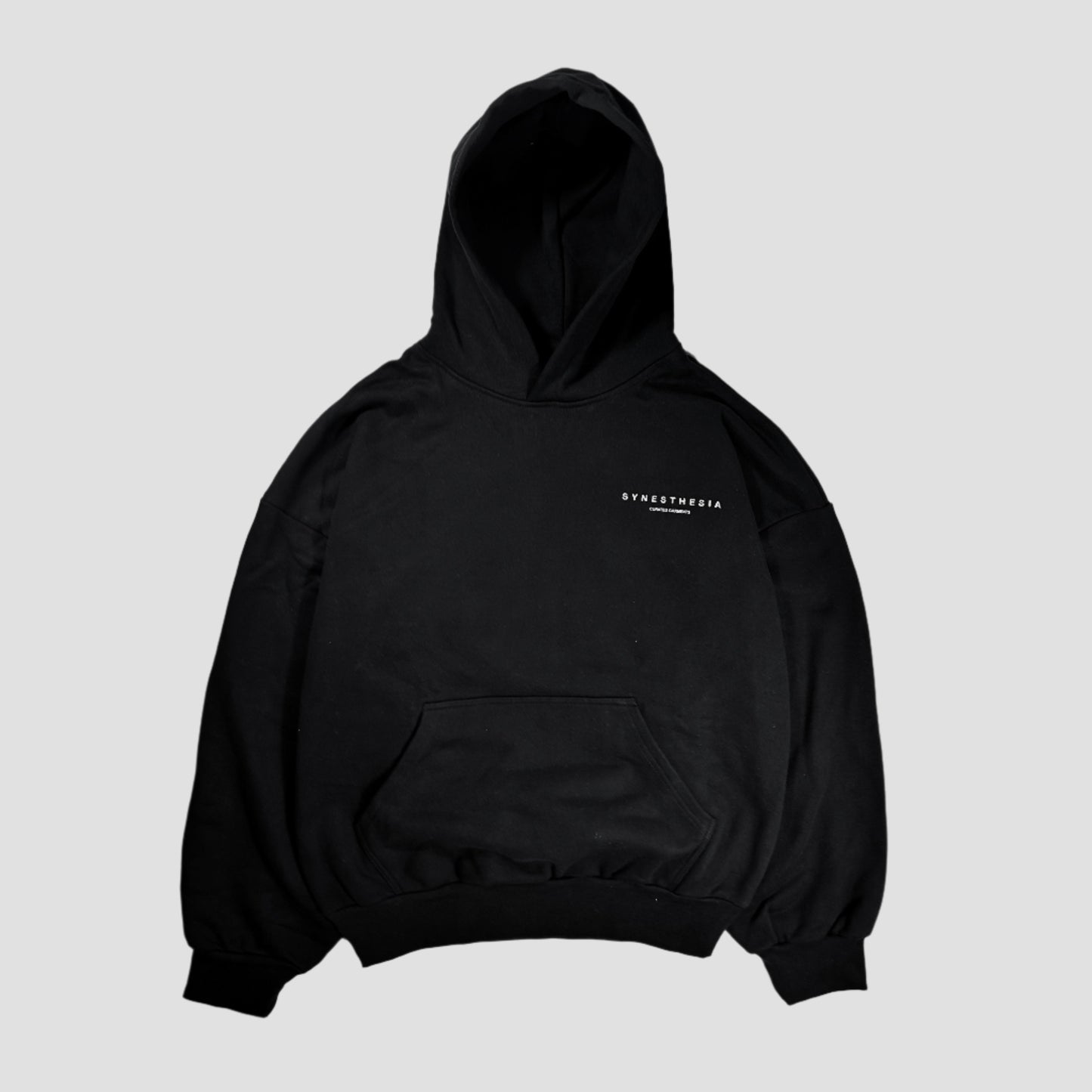 GRAFFITI LOGO HOODIE - BLACK